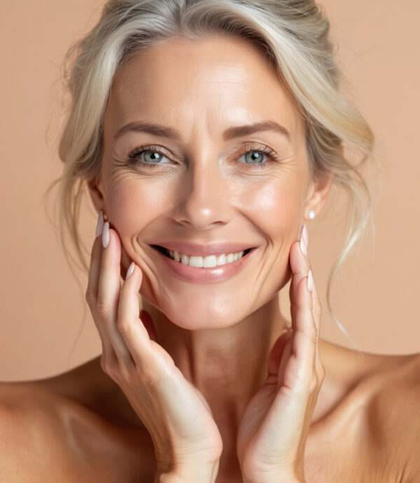 Frau nach Profhilo-Behandlung